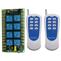 무선 스마트 홈 원격 제어 스위치 AC 220V 8 채널 수신기 릴레이 모듈 컨트롤러 TX 버튼 315/433MHz, 04 D_02 433MHZ