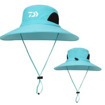 봄 가을 낚시복 낚시용바지 선상 가능성 바람막이 조절 가능한 양산 남성 여성 여름 야외 스포츠 낚시 모자, 02 하늘색
