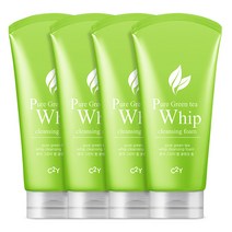 C2Y 누적300만개)휩 폼클렌징 4개 아쿠아 세안제 클렌징폼, 그린티 4개