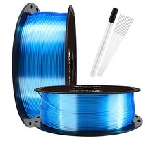 샤인 브론즈 1.75mm PLA 3D 프린터 필라멘트 메탈릭 브론즈 샤이니 3D 프린팅 소재 1KG 스풀 TTYT3D, Silk Shine Blue