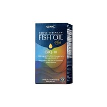 [GNC] 지엔씨 트리플 스트렝스 피쉬오일 플러스 코엔자임Q10 60 소프트젤, 1개, 60정