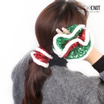 [KNOTXKNOT] 하는 순간 주목 받는 크리스마스 스팽글 곱창밴드
