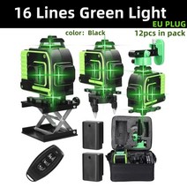 레이저 레벨기 수평자 수평계 자동 전자식 오토 수평기 4d 16 라인3d 12 라인 3, j