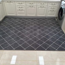 주방 바닥 매트 흡수 오일 흡수 미끄럼 방지 발 매트 홈 침실 도어 매트 카펫 다용도 베란다 현관 바닥용 거실용 주방발매트 일러스트 러그 카페트, G19