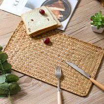 베러모어 내쥬럴 라탄 식탁 테이블 매트 라탄공예 카페 인테리어 감성소품, M