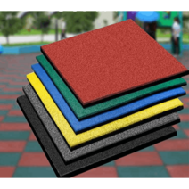 탄성고무매트 바닥 고무칩 체육관 놀이터 충격흡수 판, 50x50x3.0 (색상기재)