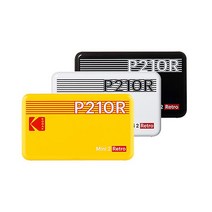 KODAK 당일발송 코닥 미니2 레트로 P210R 카트리지 8매 내장 블루투스 휴대용 포토프린터 즉석 폴라로이드 스마트폰사진인화기 미니 핸드폰 휴대폰 사진기 인쇄기, 코닥 미니2 P210R(화이트) 카트_단품