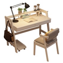 새학기 책상 침실 신학기 서재 의자 세트 입학선물, 11번 1.2m 로그 컬러 싱글 테이블