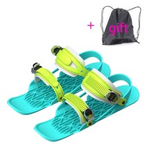 짧은 스키 블레이드 숏 쇼트 세트 성인용 미니 조정 가능한 웨어러블 겨울 신발용 스노우 용 스케이트, hxx-004a