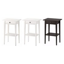 이케아 HEMNES 헴네스 침대협탁 103.540.91, 화이트스테인_103.540.91