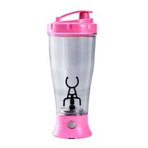 텀블러믹서기 350ML 전기 단백질 분말 혼합 컵 자동 셰이커 병 믹서 쉐이크 우유 커피 블렌더 주전자 스마트, [05] 분홍색, [01] 301-400ml