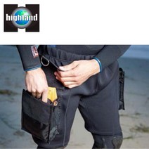 하이랜드 스쿠버다이빙 드라이 슈트 네오프렌 포켓 숏, L(33-37)