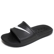 나이키 카와 샤워 슬리퍼 남성 여성 공용 실내화 블랙화이트 832528-001
