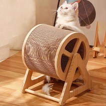 캣휠 고양이 스크래쳐 고양이 운동훈련 고양이장난감, 대형 26*26*34cm
