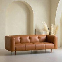 [빠른배송+3만원 즉시할인] 아이데뉴 바게트 천연 면피 가죽 소파 3인용 4인용 카우치 쇼파 방문설치, 01) 바게트 3인, 뉴트럴화이트