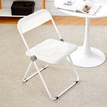 투명 아크릴의자 고스트체어 마스터체어 북유럽 접는 심플 모던 그물 레드 여성 의류 의자, 도자기 화이트 화이트 프레임