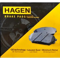 하겐(HAGEN) 푸조 3008 브레이크패드(앞뒤 한대분) MPV 0U 1.6 HDi 2009-2016