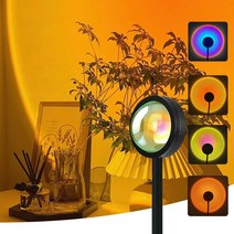 캥거 만달라키 노을 석양 조명 선셋 무드등 (MMA001), 소형 (25cm), 01) 선셋레드