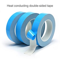 25M 양면 열 전도성 테이프 5-25mm 너비 파란색 열전달 테이프 컴퓨터 CPU GPU 용 접착 냉각 방열판, 2500만, 9mm