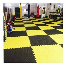 충격방지 퍼즐 조립 방음 매트 충격흡수 소음방지 소음 흡수재, 고밀도노랑검정오선양면(1장)