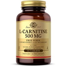 솔가 L-카르니틴 500mg 타블렛, 1개, 60 Tablets, 60정