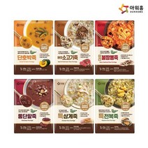 아워홈 바로죽 6종 270g(버섯소고기죽+특삼계죽+통단팥죽+단호박죽+특전복죽+삼선불짬뽕죽), 기타, 기타
