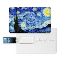 명화USB 고흐 에디션 4종 카드형USB3.0 메모리, 16GB