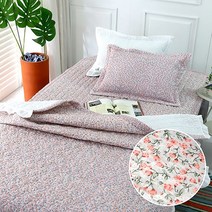 휴 시어서커 여름 누비이불 싱글/퀸, 핑크