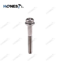 HONESTI22 Gr5 티타늄 볼트 플랜지 드릴 M8x60/65/90mm 바이크 오토바이, [09] Silver, [03] M8x90mm