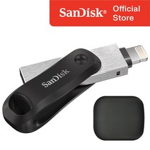 샌디스크 iXpand Go 아이폰 아이패드 8핀 전용 OTG USB 3.0 메모리 / USB 보관 케이스, 64GB