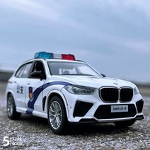 다이캐스트 자동차 프라모델 Caipo 132 BMW X5M X5 SUV 합금 모델 캐스팅 풀 백 사운드 및 라이트 차량, White police