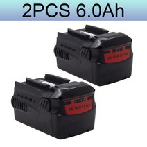 힐티 호환 배터리 Hilti 교체용 6.0Ah 36V 배터리 TE 7-A WSC 70-A36 WSR 36-A TE 6-A Li, 02 2pcs 6.0Ah