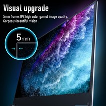 커브드 보조 노트북 듀얼 모니터 JSHIX-15.6 인치 인터 셀러론 J4115 저렴한 6GB RAM 256GB 512GB SSD 블루투스 비즈니스 사무실 초박형 휴대용, [02] 6GB RAM 512GB SSD