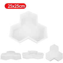 문양 거푸집 마당 보도 블럭 인도 정원 경로 메이커 금형 플라스틱 diy 정원 금형 수동 포장 시멘트 벽돌 돌 도로 콘크리트 금형 재사용 가능 수동 포장, 평평한 단풍잎