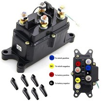 A.MINE KanSmart 윈치 솔레노이드 릴레이 콘택터 12V 250A 엄지 트럭 ATV UTV 보트 4x4 차량용 680.4-2 268kg(1500-500파운드) 윈치 보호, Winch Relay, Winch Relay