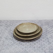 미각도예 원찬기3P세트[도자기그릇 반찬기 찬접시 반찬그릇 간식그릇 앞접시, 3p, 분청무지