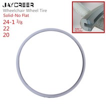 장애인전동차 장애인전동스쿠터 JayCreer 20 인치 22 24 휠체어 Rollators Walkers 용 플랫 타이어 없음, 01 24 Inch Black