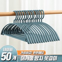 어깨뿔 방지 옷걸이 어깨뽕방지, 네이비, 50개