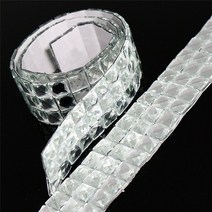 아크릴거울 붙이는 샤워실 면도경 아기안전 무타공 3d 벽 스티커 diy 다이아몬드 마름모 벽 스티커 아트 홈 장식 거실 장식 타일 스티커, 3cmx90cm