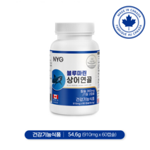 NYG뉴일리 블루마린상어연골60캡슐 골다공증 갱년기여성 칼슘섭취 신경과근육유지 뼈와치아형성 직장인, 60캡슐