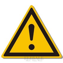 스티커사진기계경고 표지판 스티커 보안 작업 안전 레이블 방수 오일 방지 벽 기계 태그 5 피스, 06 Model F