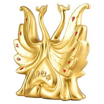 백조 동상 수지 입상 예술 공예 조각 데스크탑 홈 거실, 황금