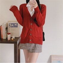 베나프 포켓 브이넥 가디건_FB3GD003