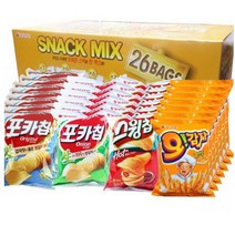 오리온 감자 패밀리팩 26개입 (포카칩 스윙칩 오감자) +, 1박스, 감자스낵믹스26개입