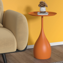 협탁 침대 옆 선반 틈새 테이블 수납 가구의가치 멀티 원형 탁자 발코니 모던 사이드 인테리어, 조립식, E