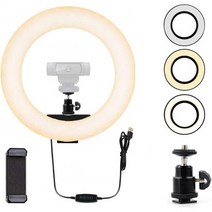 AceTaken 웹캠 라이트 Logitech 웹캠 C920 C922x C930e Brio 4K C925e C922 C930 C615 14 나사 구멍용 링, 스택, 한 사이즈