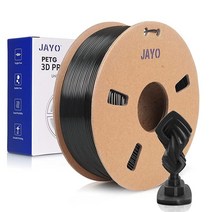 JAYO PETG 3D 프린터 필라멘트 1.75mm PETG 필라멘트 0.65KG 스풀 소모품 치수 정확도 +/-0.02mm FDM 3D 프린터에 맞는 인쇄 소재 PETG, Petg Black
