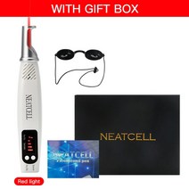 페이스마사지 led 피부 관리 갈바닉 마사지기주근깨 문신 제거 피코 세컨드 레이저 펜 블루 & 레드 점, [01] Red Light with box