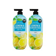 온더바디 수퍼보타닉 레몬 앤 민트 바디워시 900g, 2개