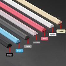 샤워부스물막이 욕실 워터 스토퍼 유지 배리어 스트립 샤워 댐 플러드 건식 및 습식 분리 차단기 실리콘 씰, 02 black 100cm, 한개옵션1